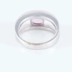 Bague double corps Saphir rose