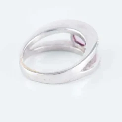 Bague double corps Saphir rose