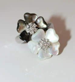 Bague Double Fleur