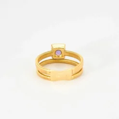 BAGUE DOUBLE JONC AMETHYSTE