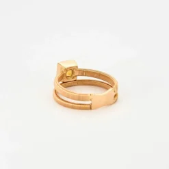 BAGUE DOUBLE JONC CITRINE