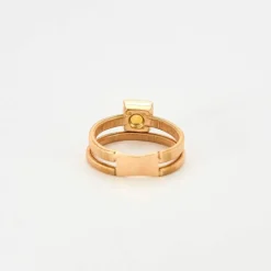 BAGUE DOUBLE JONC CITRINE