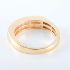 Bague Double ligne Diamants Princesse