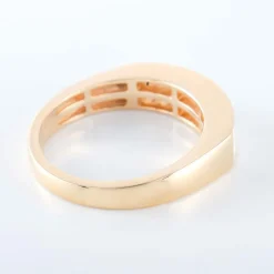 Bague Double ligne Diamants Princesse