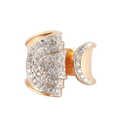 Bague Drapée Diamants