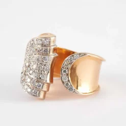 Bague Drapée Diamants