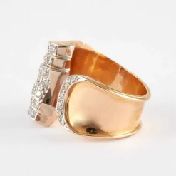 Bague Drapée Diamants