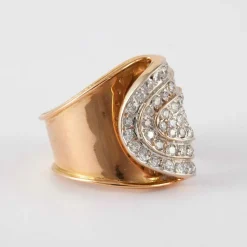 Bague Drapée Diamants