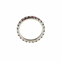Bague d'éternité avec rubis