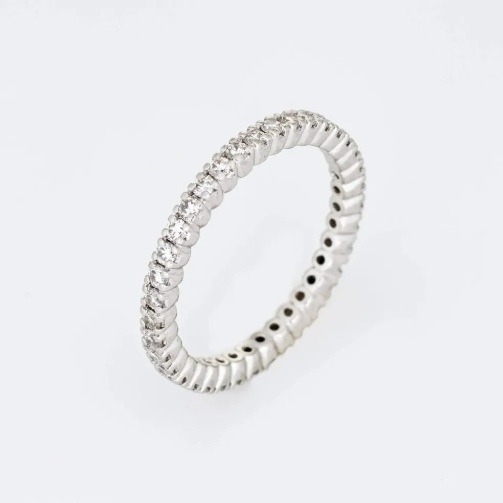 Bague d'éternité diamant platine