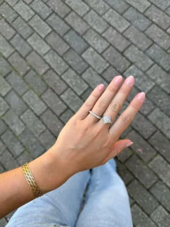 Bague d'éternité en diamant de 1,60 carat
