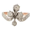 Bague Duchesse Ancienne Or Gris Platine Diamants