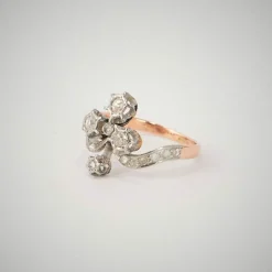 Bague Duchesse Ancienne Or Gris Platine Diamants