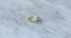 Bague Duchesse Belle Epoque Diamants or jaune et platine