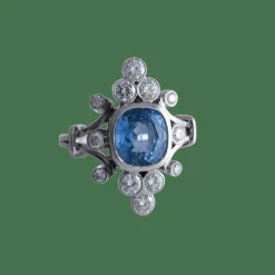 Bague Duchesse Saphir de Ceylan Diamants