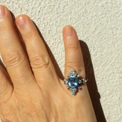 Bague Duchesse Saphir de Ceylan Diamants