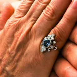 Bague Duchesse Saphir de Ceylan Diamants