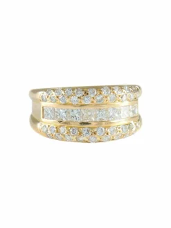 BAGUE "ECLIPSE" OR & DIAMANTS