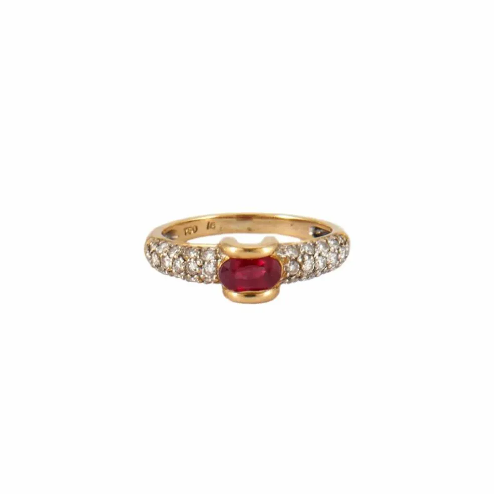 BAGUE EDOM OR & RUBIS