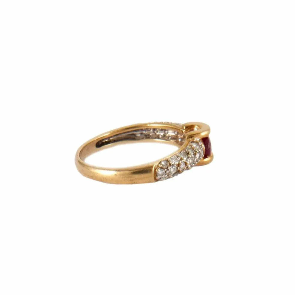 BAGUE EDOM OR & RUBIS