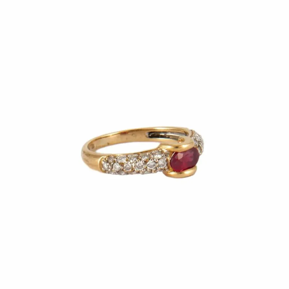 BAGUE EDOM OR & RUBIS