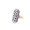 BAGUE EMAIL BLEU MARCASSITES