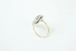 BAGUE EMAIL BLEU MARCASSITES
