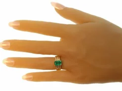 Bague Emeraude & Diamant