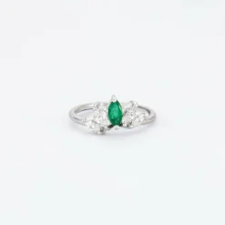 Bague Emeraude & Diamant