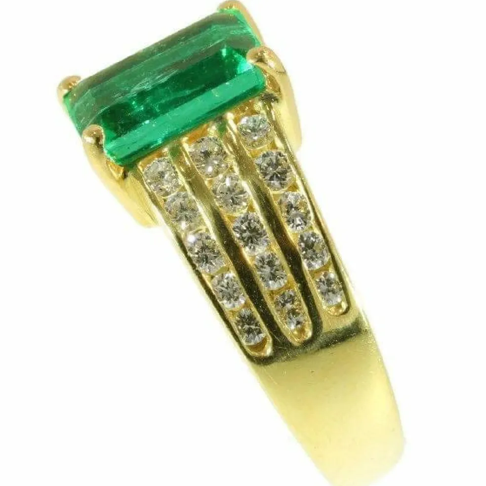 Bague Emeraude & Diamant