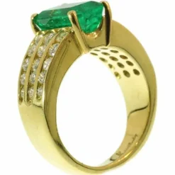 Bague Emeraude & Diamant