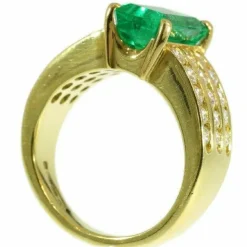Bague Emeraude & Diamant