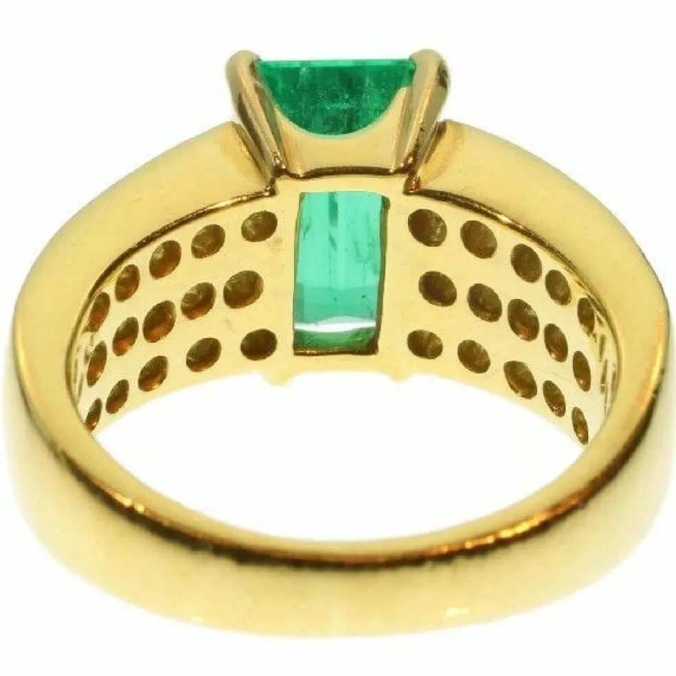 Bague Emeraude & Diamant