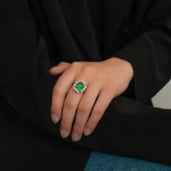 Bague Emeraude de Colombie Diamants
