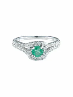Bague Emeraude Diamants