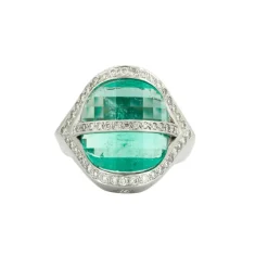 Bague Emeraude Diamants