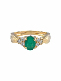 Bague Emeraude Diamants