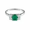 Bague Emeraude Diamants