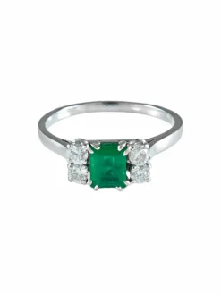 Bague Emeraude Diamants