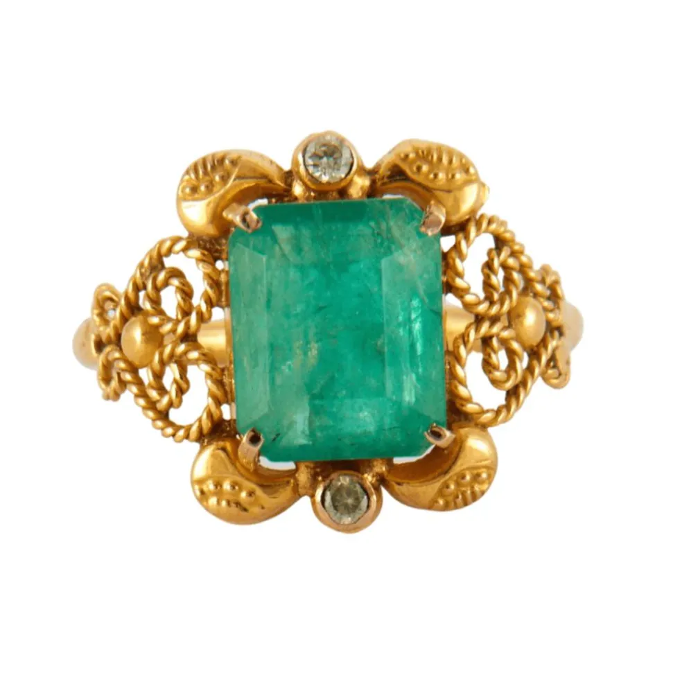 Bague Emeraude Diamants