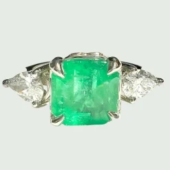 Bague Emeraude Diamants