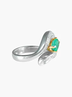 Bague Emeraude Diamants