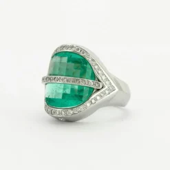 Bague Emeraude Diamants