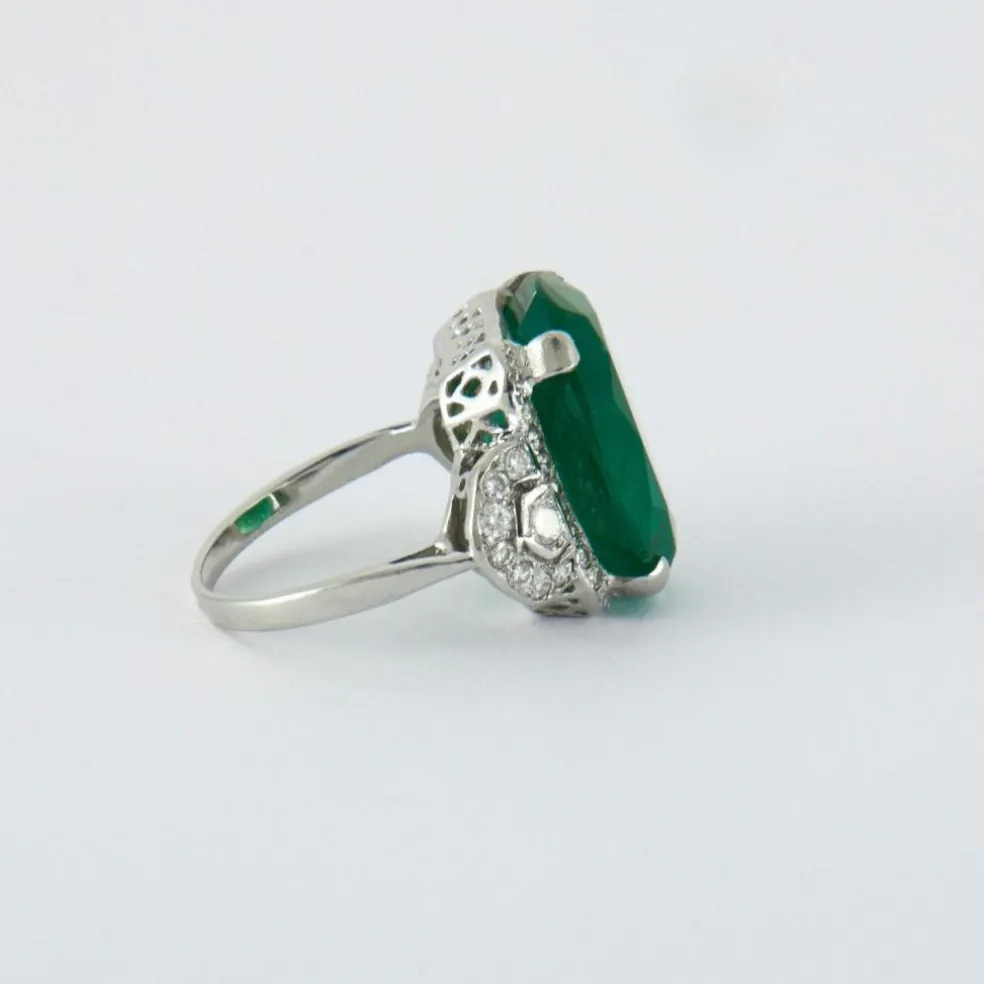 Bague Emeraude Diamants