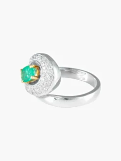 Bague Emeraude Diamants