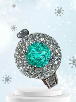 Bague Emeraude diamants
