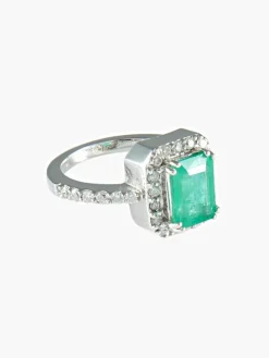 Bague Emeraude Diamants