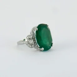Bague Emeraude Diamants
