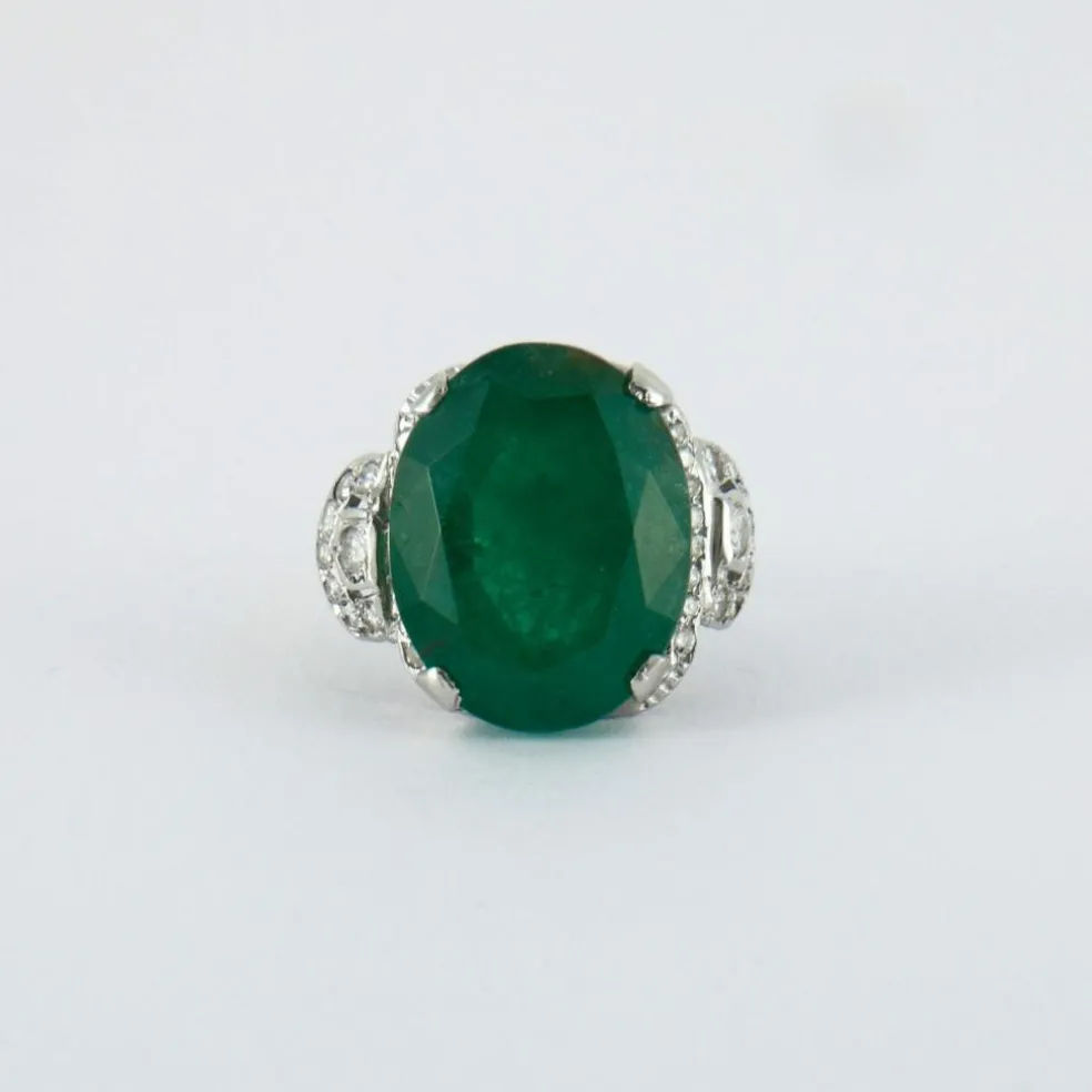 Bague Emeraude Diamants
