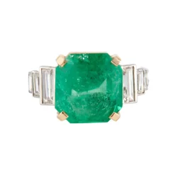 Bague Emeraude et Diamants